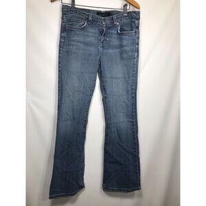 Calvin Klein Jeans Womens 8 Bootcut Stretch Lean Boot Blue Denim Pants Cotton